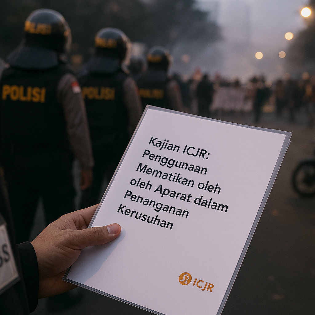 Kajian ICJR: Penggunaan Kekuatan Mematikan oleh Aparat dalam Penanganan Kerusuhan Perlu Kerangka Hukum yang Lebih Ketat
