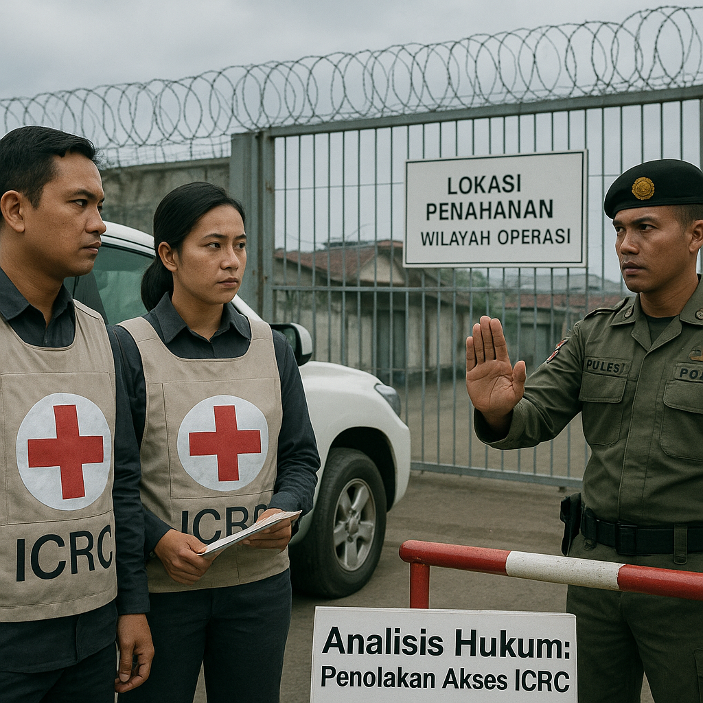 Analisis Hukum: Status Tahanan Konflik dan Penolakan Akses ICRC ke Wilayah Operasi