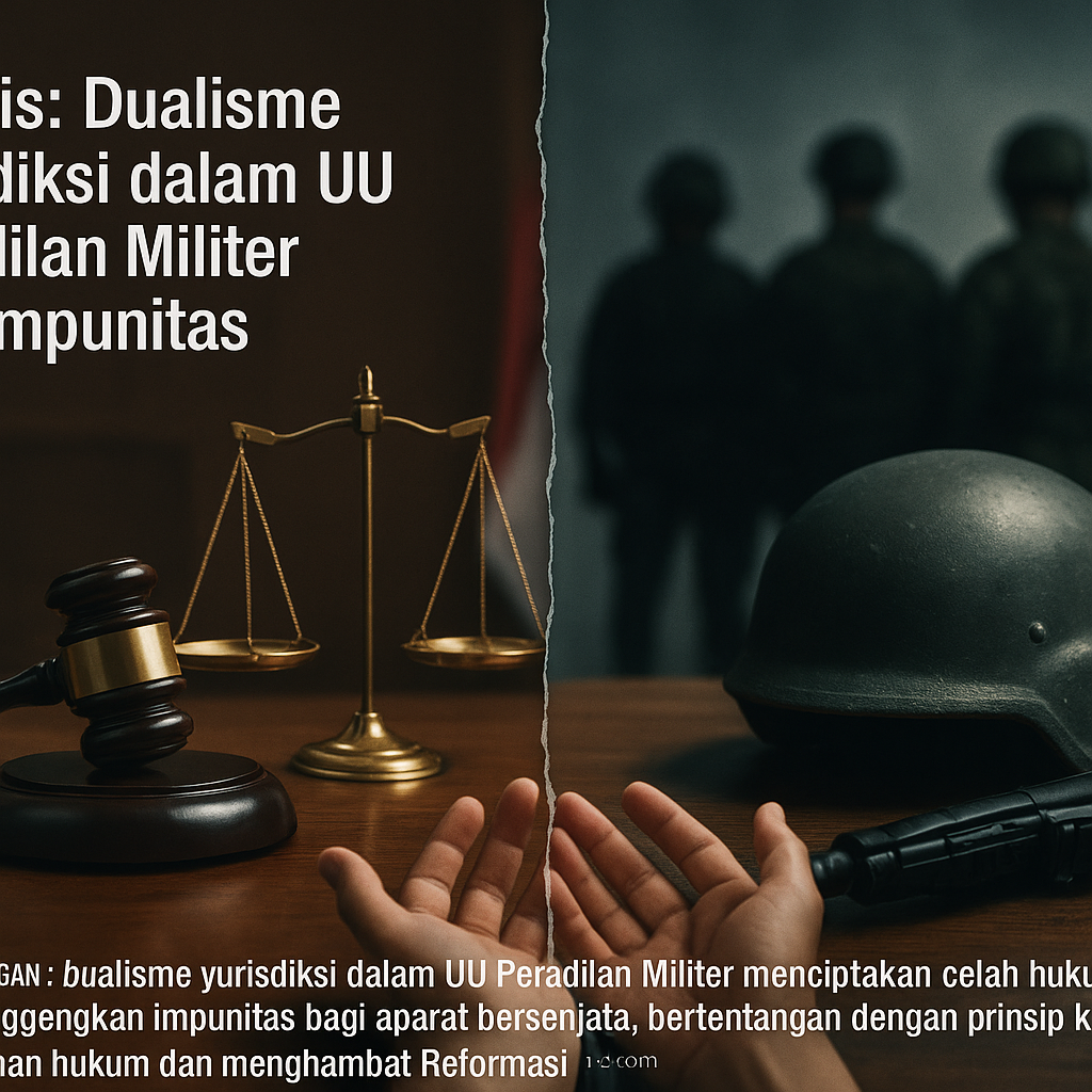 Analisis: Dualisme Yurisdiksi dalam UU Peradilan Militer Picu Impunitas
