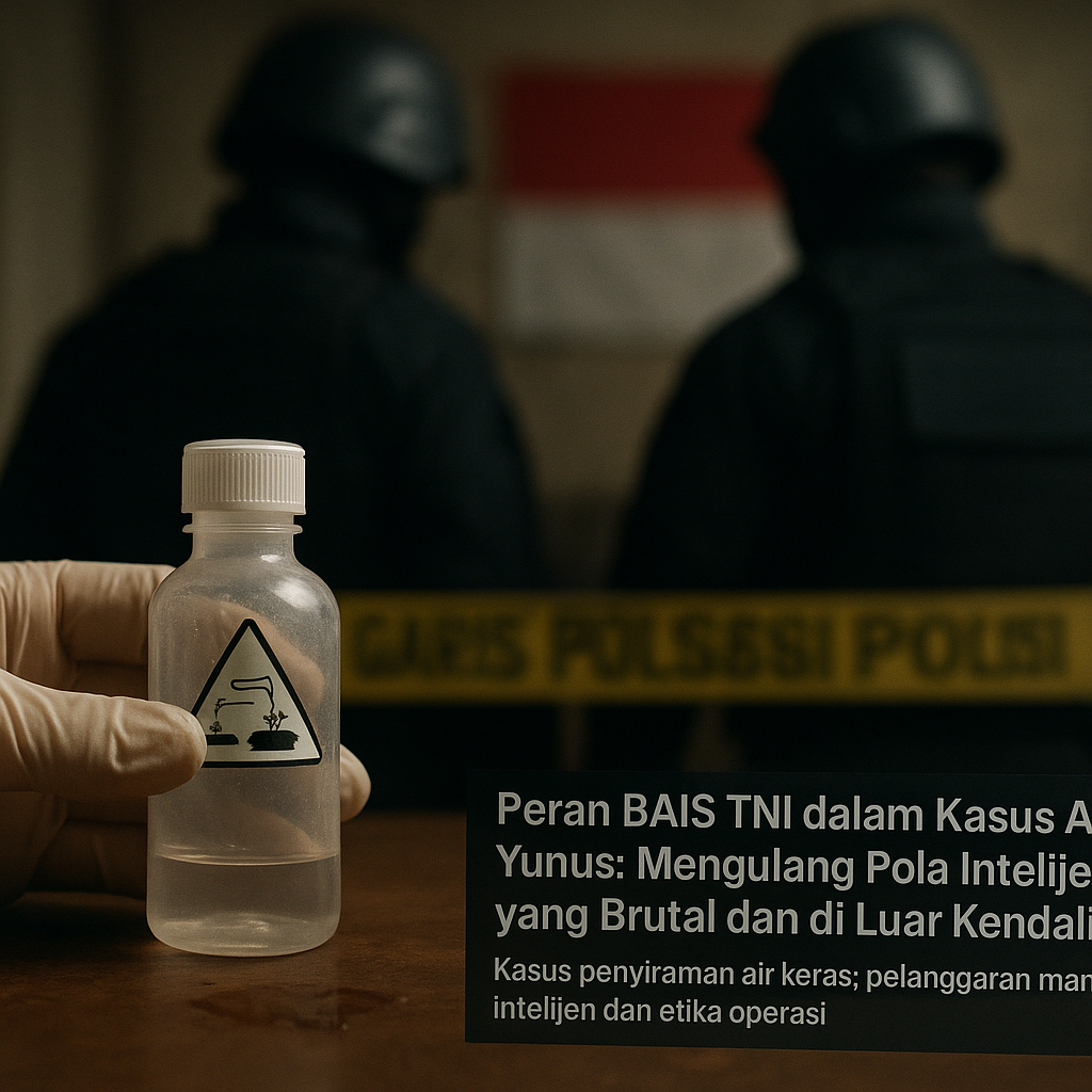 Peran BAIS TNI dalam Kasus Andrie Yunus: Mengulang Pola Intelijen yang Brutal dan di Luar Kendali?