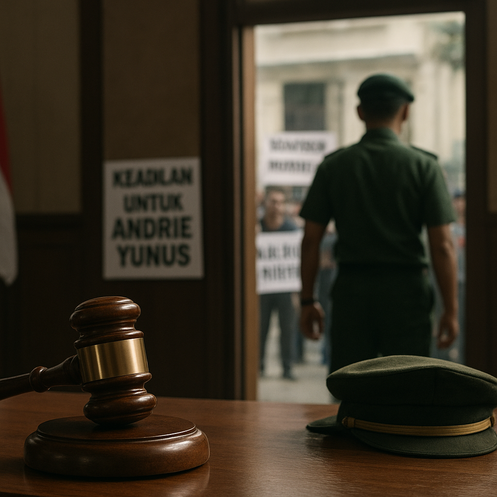 Vonis Ringan Penyiraman Kasus Air Andrie Yunus Legitimasi Impunitas Militer