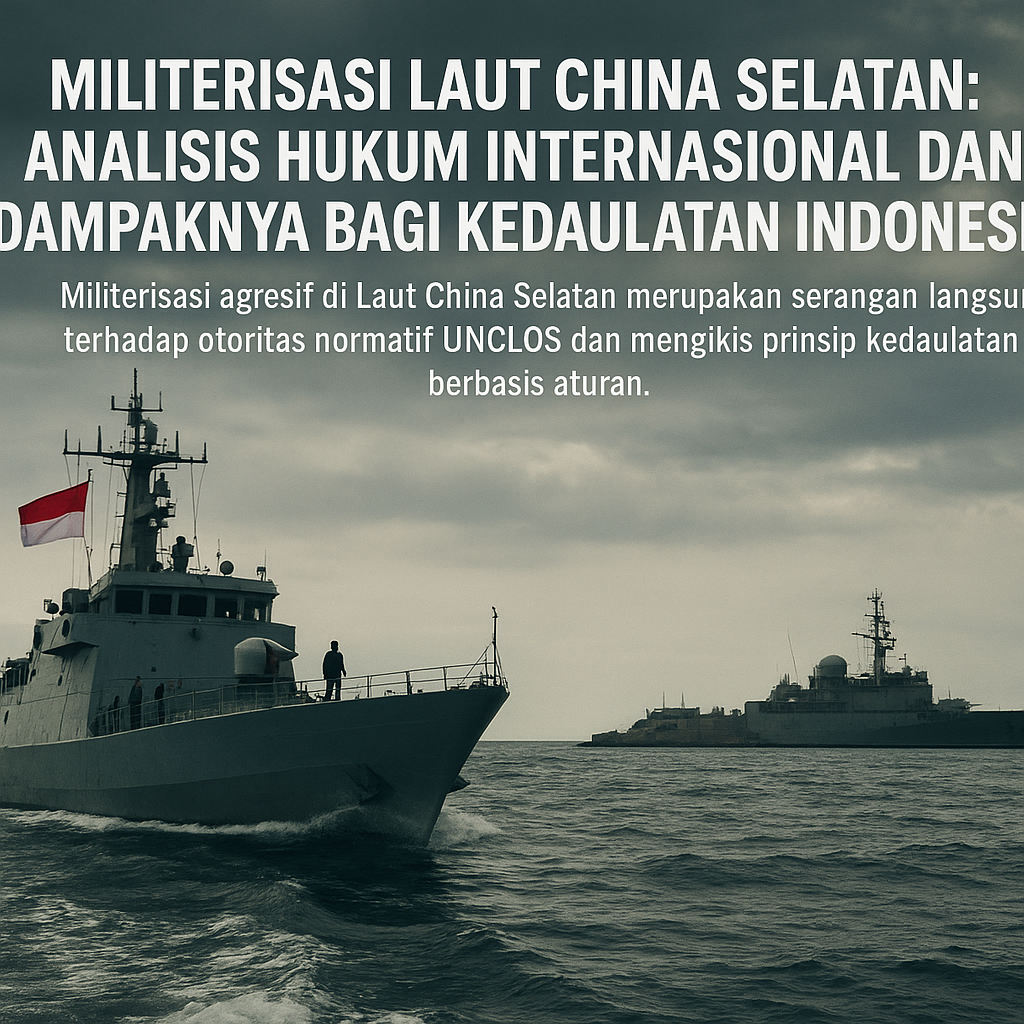 Militerisasi Laut China Selatan: Analisis Hukum Internasional dan Dampaknya bagi Kedaulatan Indonesia