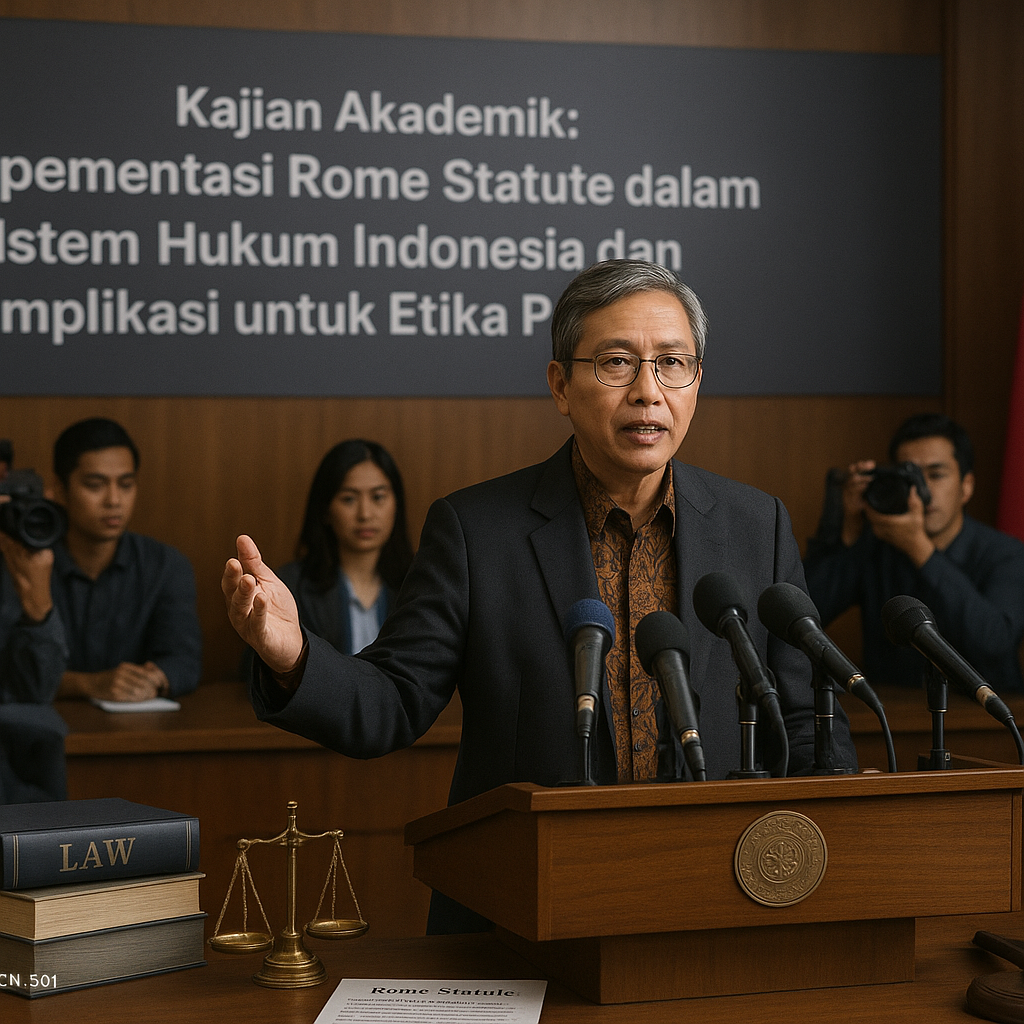 Kajian Akademik: 'Implementasi Rome Statute dalam Sistem Hukum Indonesia dan Implikasi untuk Etika Perang'