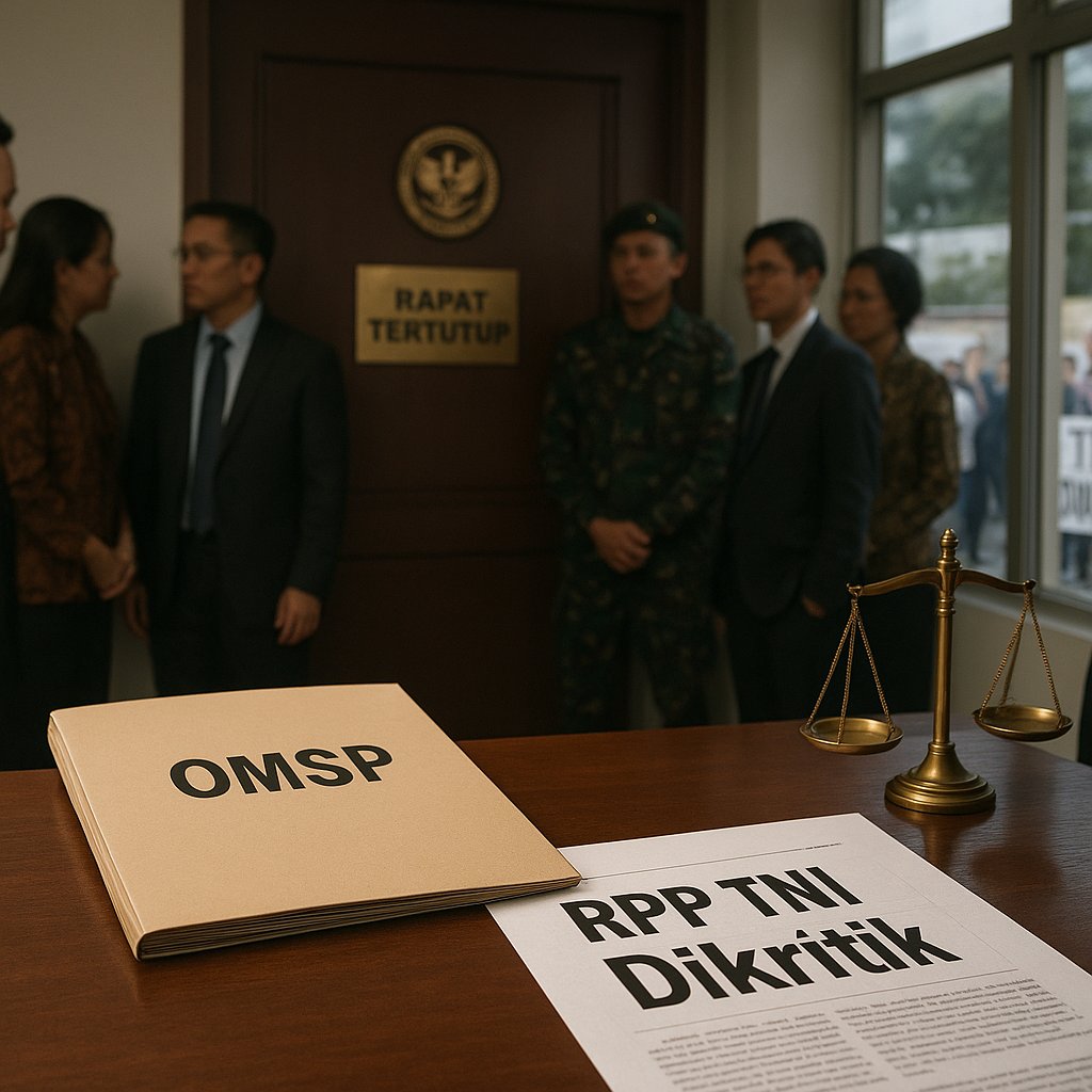 RPP Tugas TNI Dikritik Berpotensi Hidupkan Kembali Dwifungsi Militer