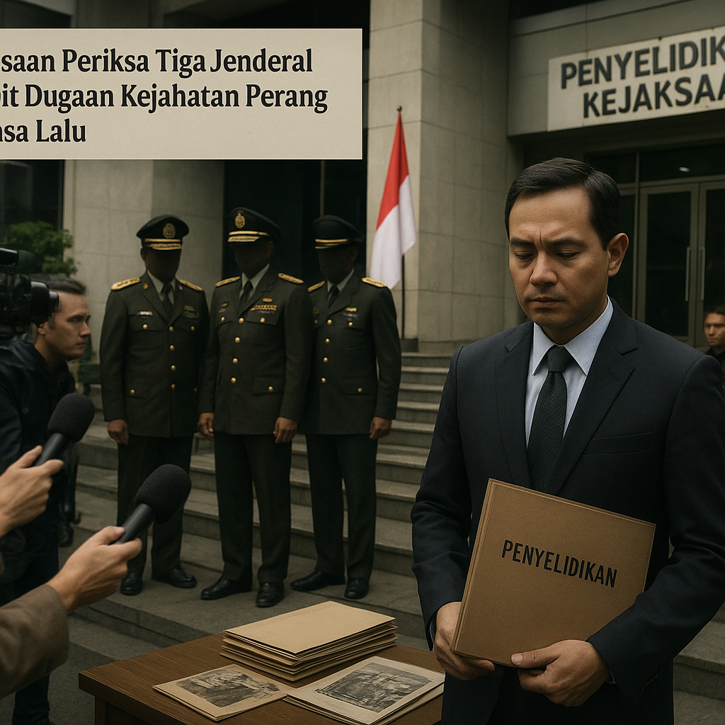 Kejaksaan Periksa Tiga Jenderal Terkait Dugaan Kejahatan Perang di Masa Lalu