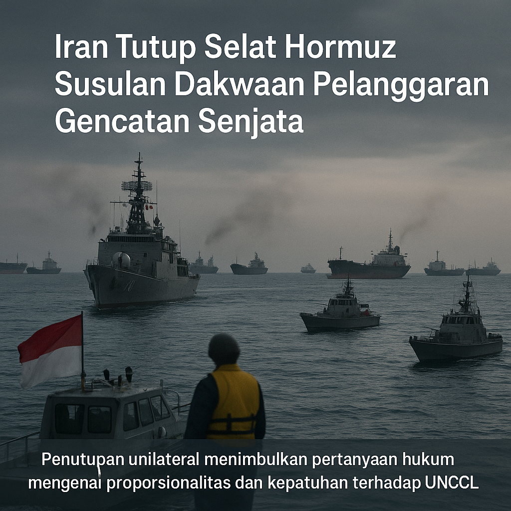 Iran Tutup Selat Hormuz Susulan Dakwaan Pelanggaran Gencatan Senjata