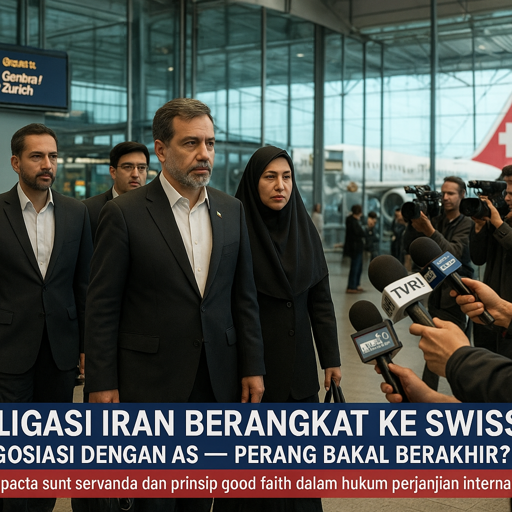 Delegasi Iran Berangkat ke Swiss Negosiasi dengan AS, Perang Bakal Berakhir?