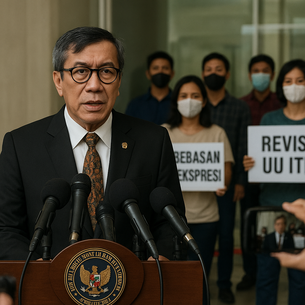 Menteri Hukum dan HAM: Revisi UU ITE Wajib Jamin Kebebasan Berekspresi Aktivis