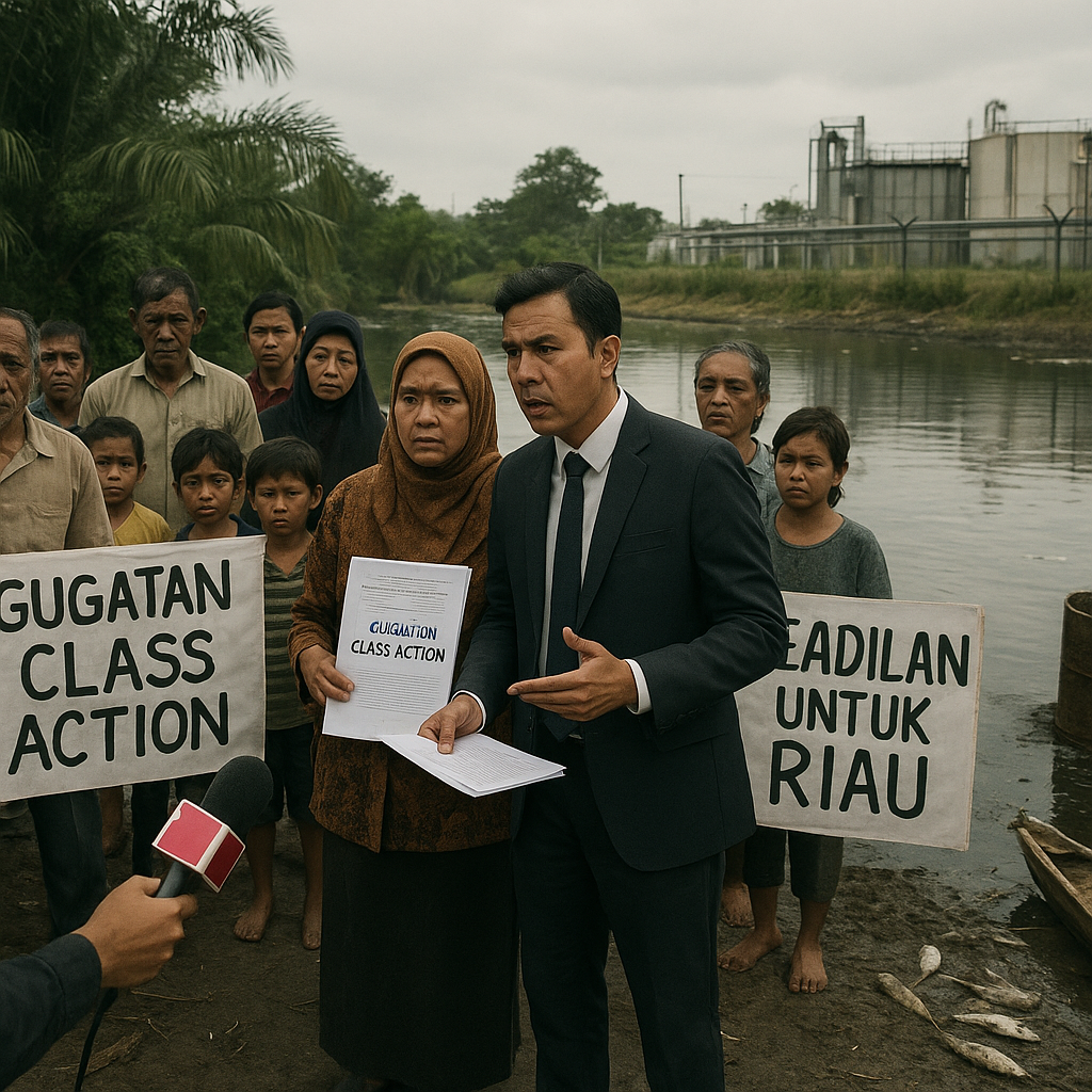 Gugatan Class Action Warga Korban Pencemaran Limbah Pertahanan di Riau Menguji Etika Industri Senjata