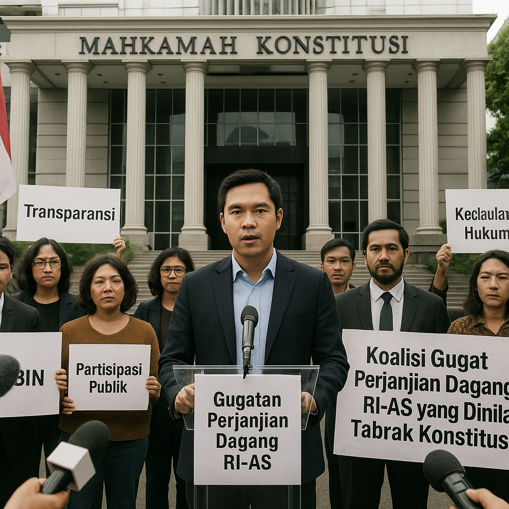Koalisi Gugat Perjanjian Dagang RI-AS yang Dinilai Tabrak Konstitusi