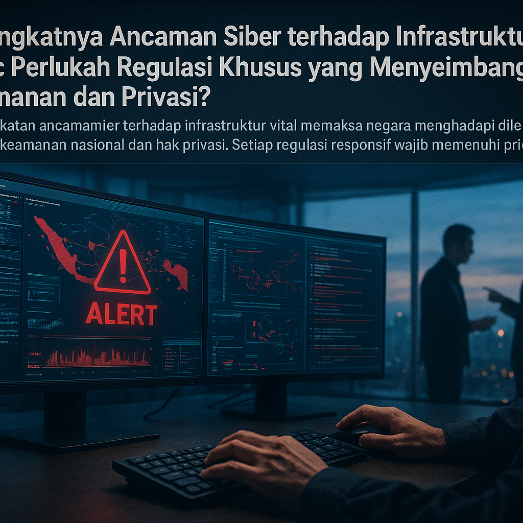 Meningkatnya Ancaman Siber terhadap Infrastruktur Vital: Perlukah Regulasi Khusus yang Menyeimbangkan Keamanan dan Privasi?