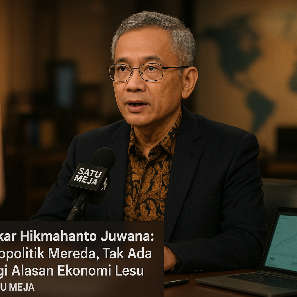 Pakar Hikmahanto Juwana: Geopolitik Mereda, Tak Ada Lagi Alasan Ekonomi Lesu | SATU MEJA