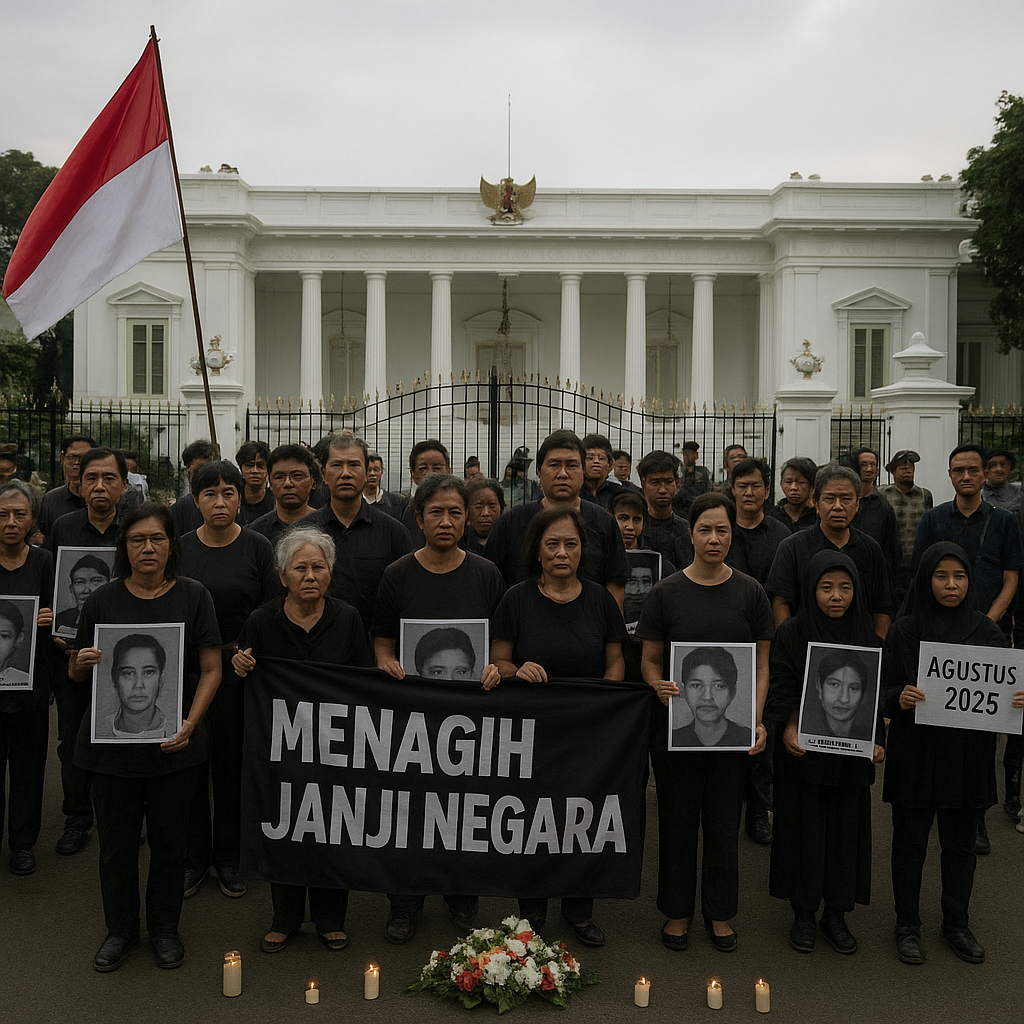 Aksi Kamisan di Istana: Menagih Janji Negara yang Hobi Lupa pada Korban Penghilangan Paksa