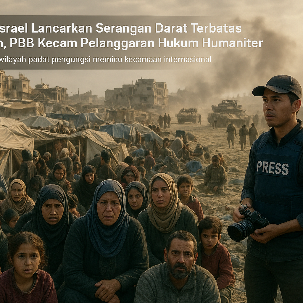 Militer Israel Lancarkan Serangan Darat Terbatas di Rafah, PBB Kecam Pelanggaran Hukum Humaniter