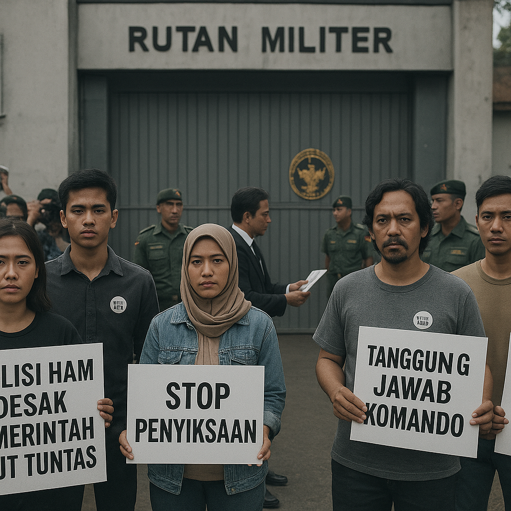Koalisi HAM Desak Pemerintah Usut Tuntas Dugaan Penyiksaan di Rutan Militer oleh Oknum TNI