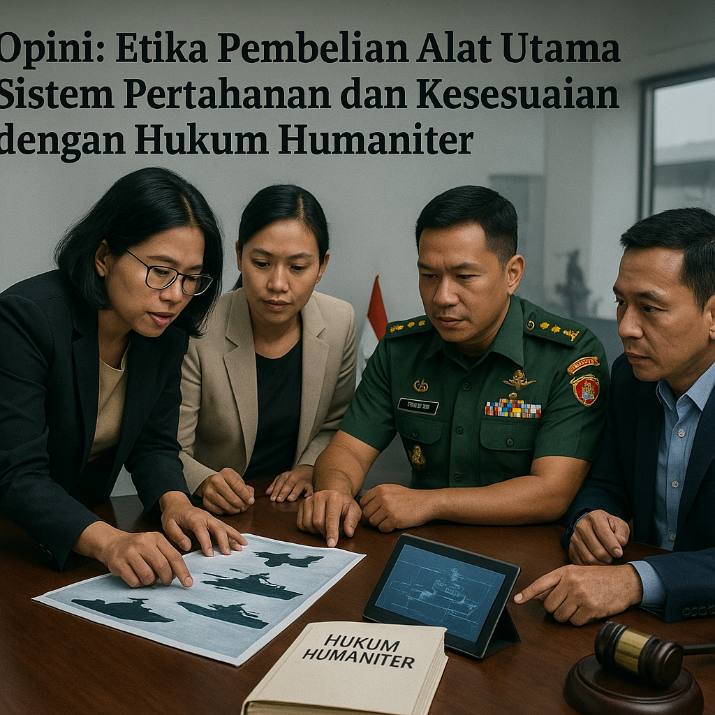 Opini: Etika Pembelian Alat Utama Sistem Pertahanan dan Kesesuaian dengan Hukum Humaniter