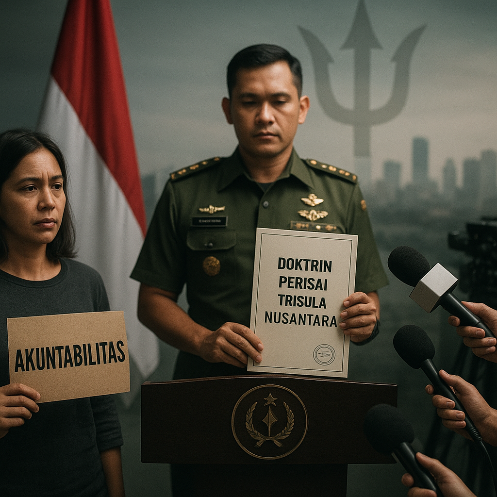 Pengesahan Doktrin Perisai Trisula Nusantara: Analisis Kritis Terhadap Ekspansi Kewenangan dan Akuntabilitas Etis