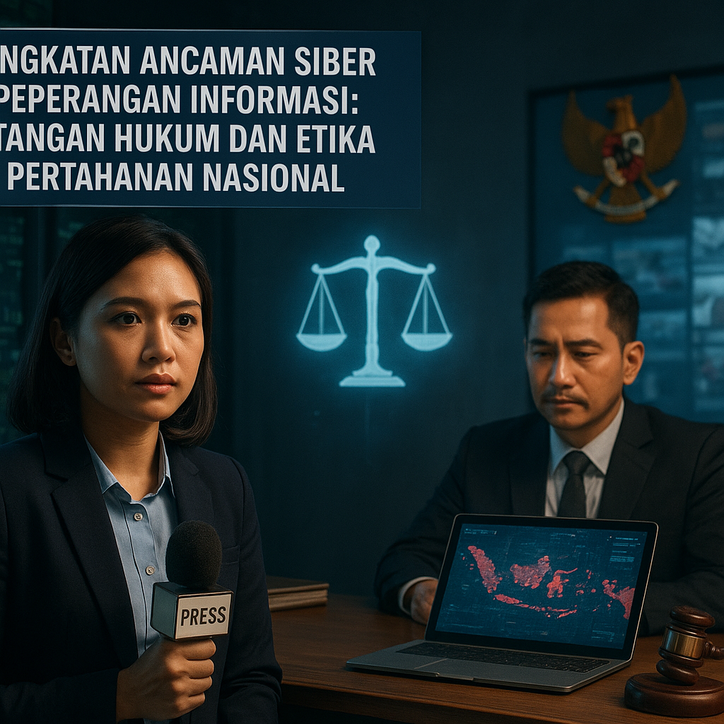 Peningkatan Ancaman Siber dan Peperangan Informasi: Tantangan Hukum dan Etika bagi Pertahanan Nasional