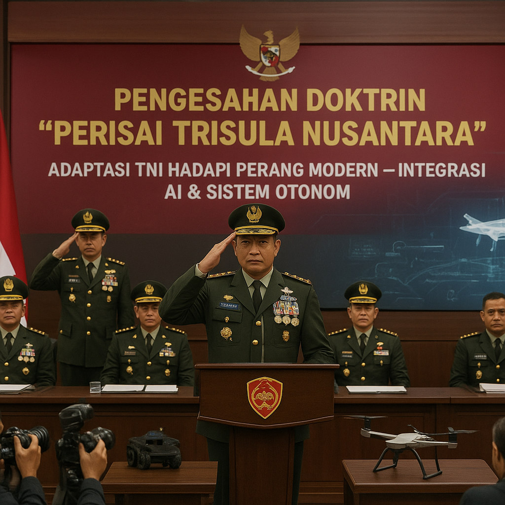Panglima TNI Pimpin Pengesahan Doktrin "Perisai Trisula Nusantara", Tegaskan Adaptasi TNI Hadapi Perang Modern