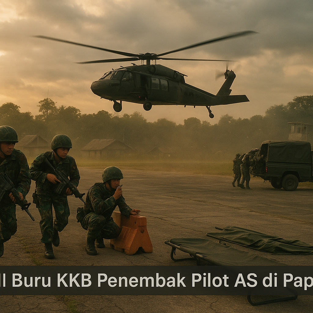 TNI Buru KKB Penembak Pilot AS di Papua
