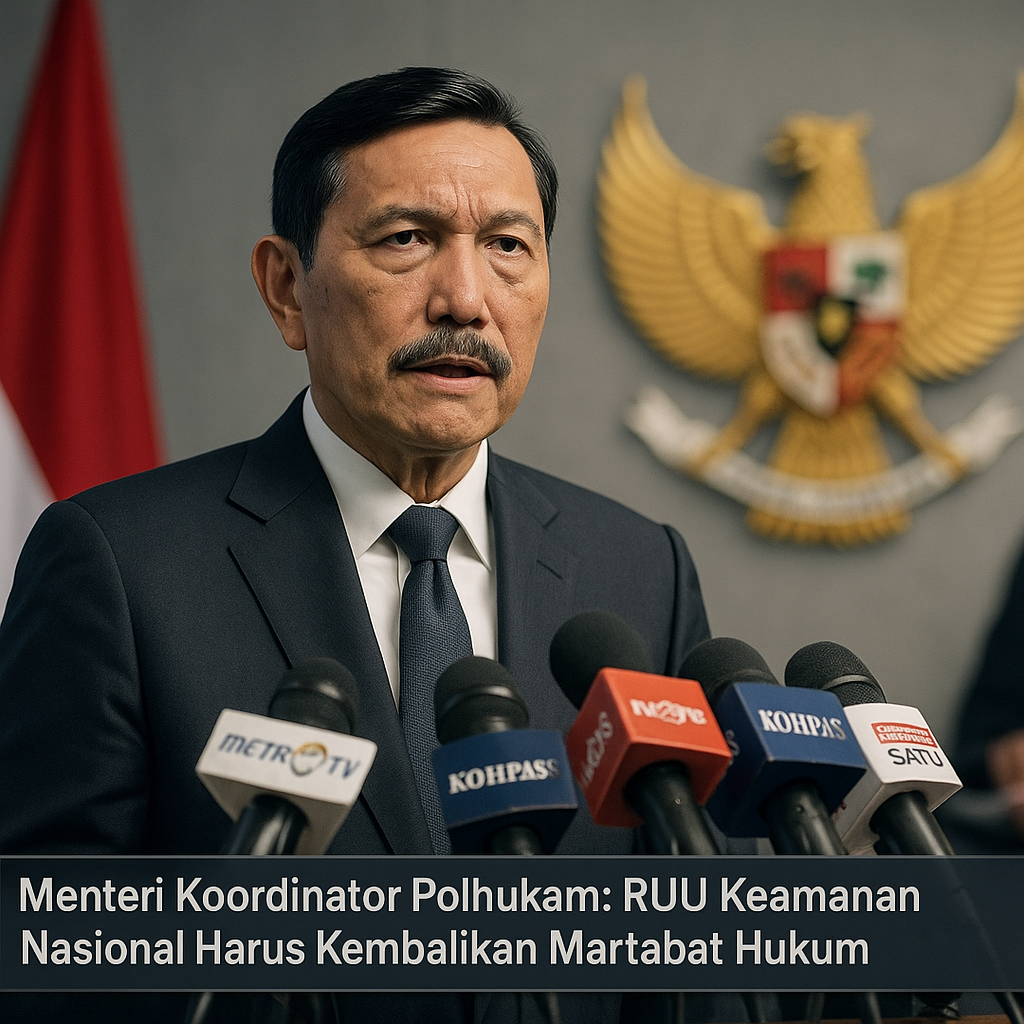 Menteri Koordinator Polhukam: RUU Keamanan Nasional Harus Kembalikan Martabat Hukum