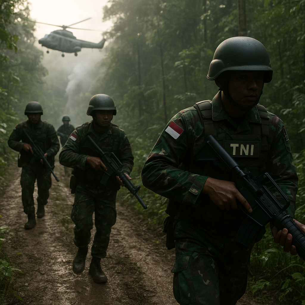 TNI Kejar KKB Penembak Pilot AS di Papua
