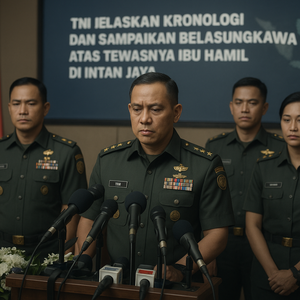 TNI Jelaskan Kronologi dan Sampaikan Belasungkawa atas Tewasnya Ibu Hamil di Intan Jaya