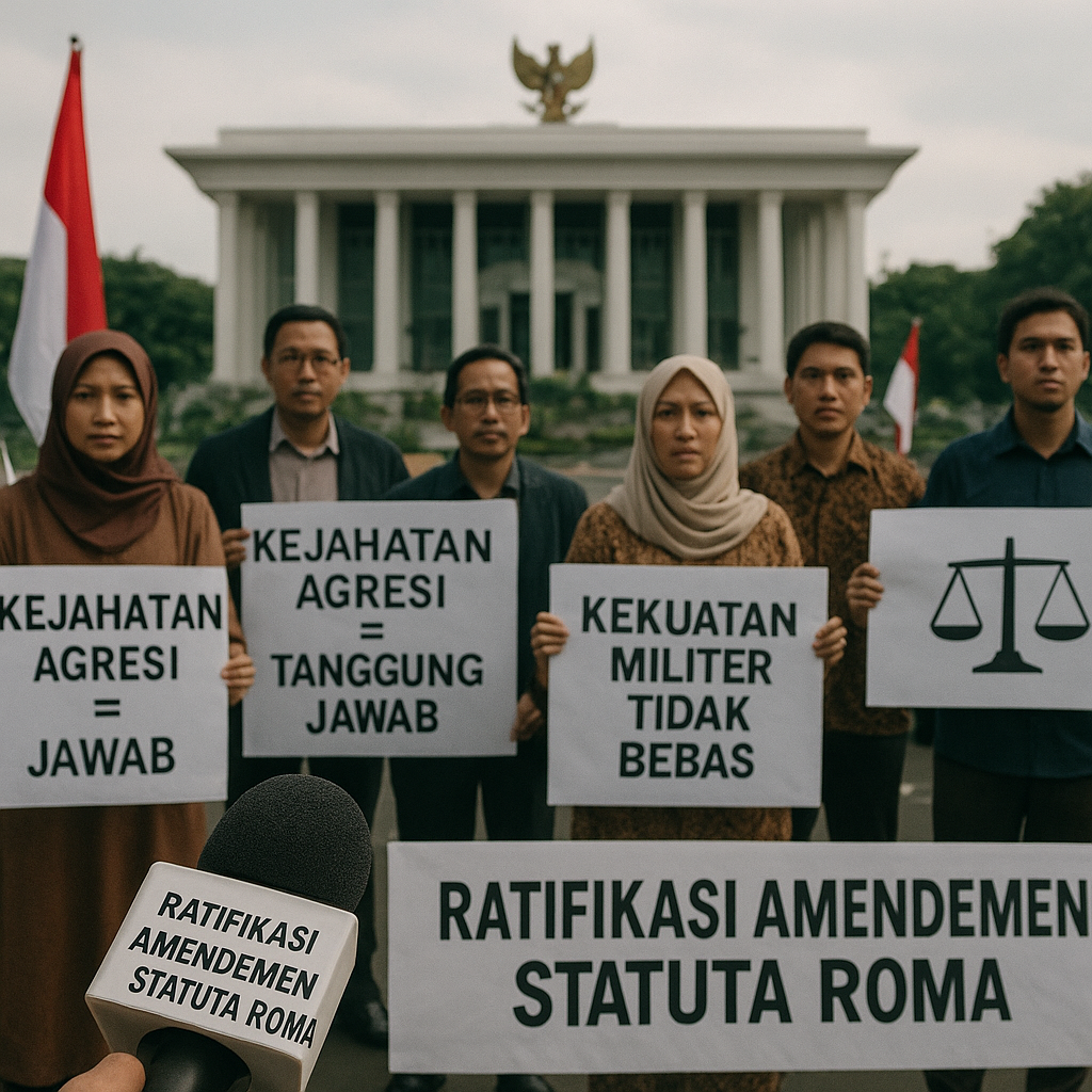 Pemerintah Didesak Ratifikasi Amendemen Statuta Roma ICC Terkait Kejahatan Agresi
