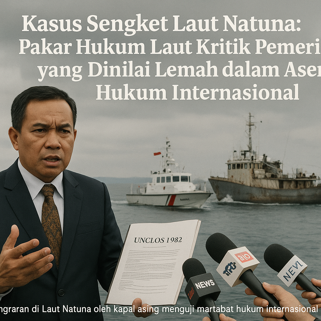 Kasus Sengket Laut Natuna: Pakar Hukum Laut Kritik Pemerintah yang Dinilai Lemah dalam Asertifitas Hukum Internasional