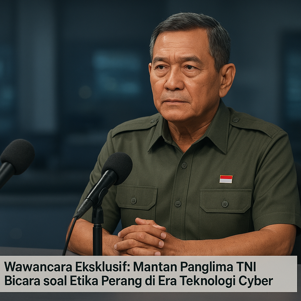 Wawancara Eksklusif: Mantan Panglima TNI Bicara soal Etika Perang di Era Teknologi Cyber