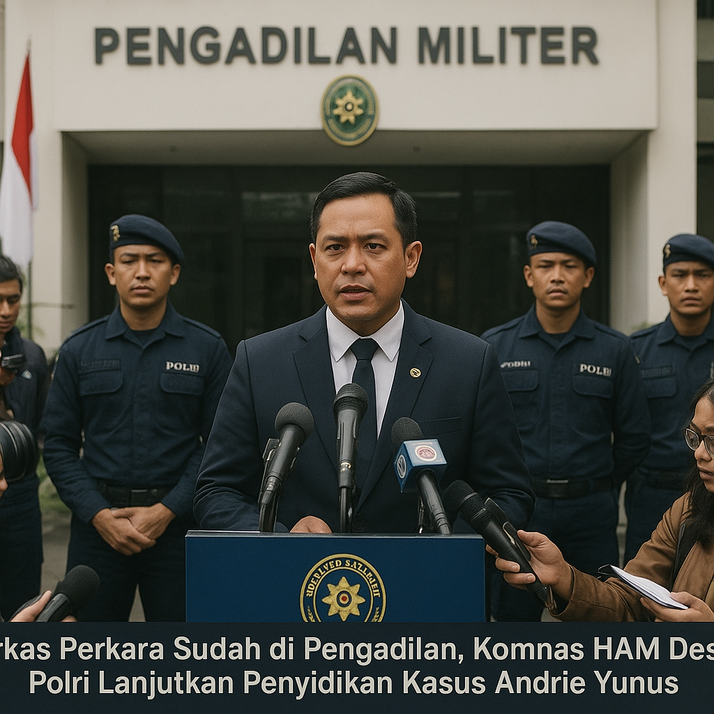 Berkas Perkara Sudah di Pengadilan, Komnas HAM Desak Polri Lanjutkan Penyidikan Kasus Andrie Yunus