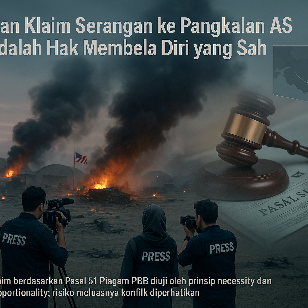 Iran Klaim Serangan ke Pangkalan AS adalah Hak Membela Diri yang Sah