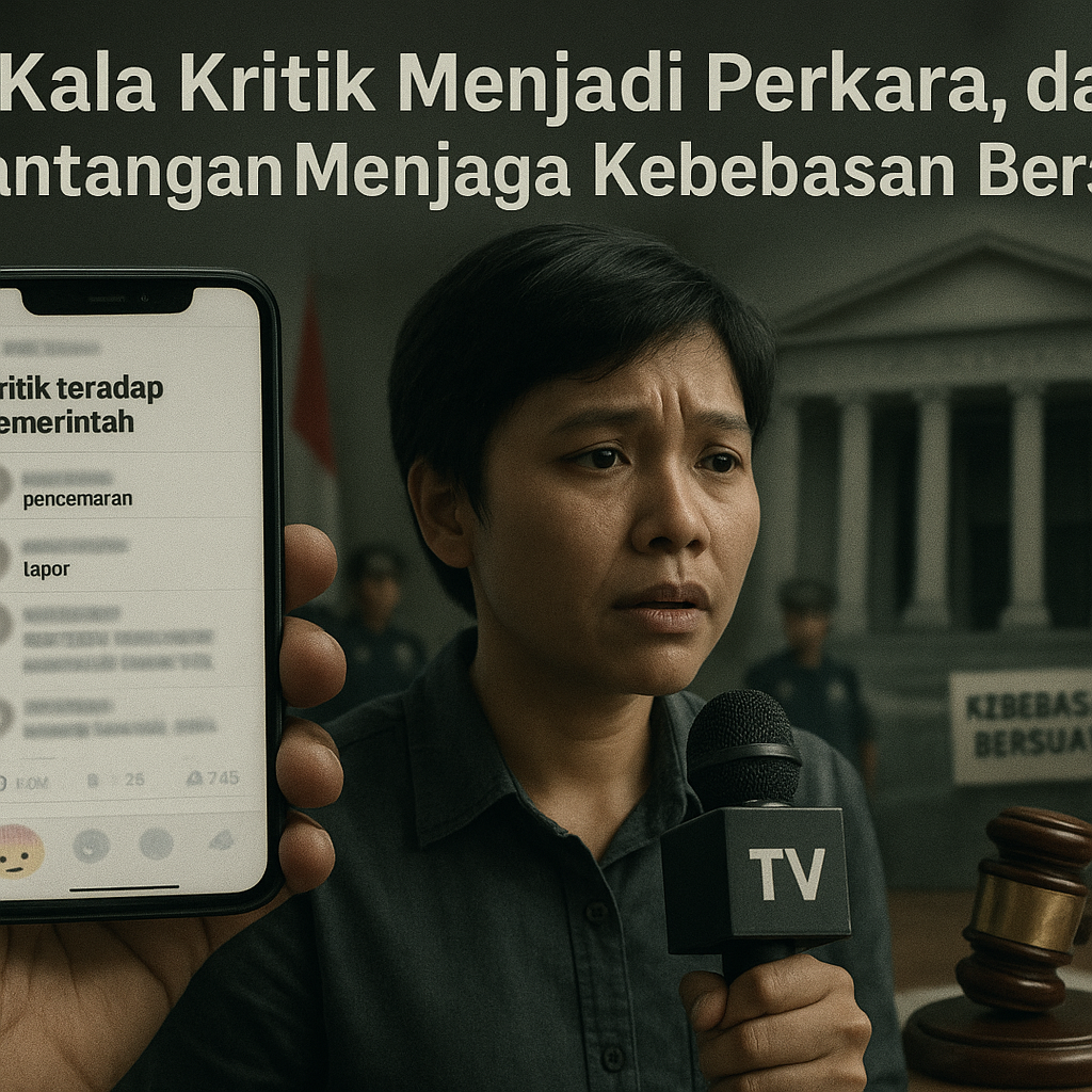 Kala Kritik Menjadi Perkara, dan Tantangan Menjaga Kebebasan Bersuara