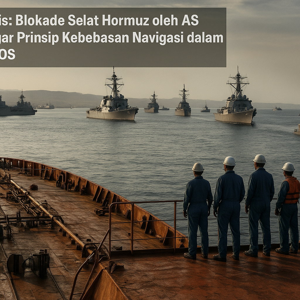 Analisis: Blokade Selat Hormuz oleh AS Langgar Prinsip Kebebasan Navigasi dalam UNCLOS