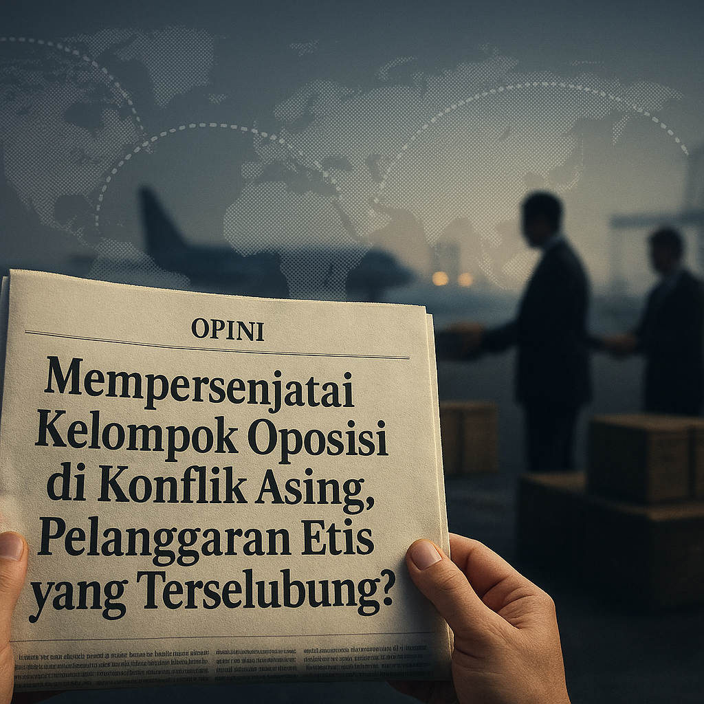 Opini: Mempersenjatai Kelompok Oposisi di Konflik Asing, Pelanggaran Etis yang Terselubung?