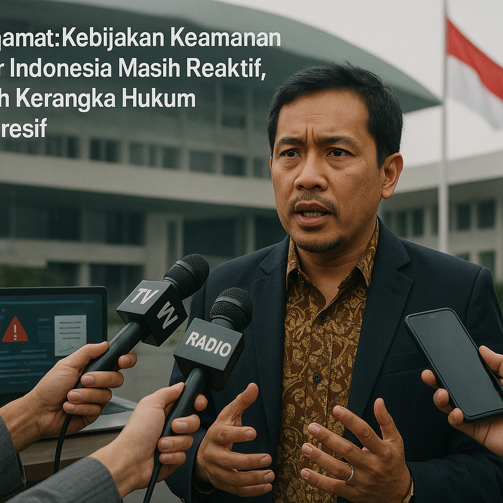 Pengamat: Kebijakan Keamanan Siber Indonesia Masih Reaktif, Butuh Kerangka Hukum Progresif