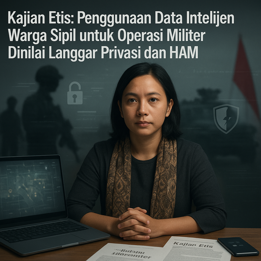 Kajian Etis: Penggunaan Data Intelijen Warga Sipil untuk Operasi Militer Dinilai Langgar Privasi dan HAM