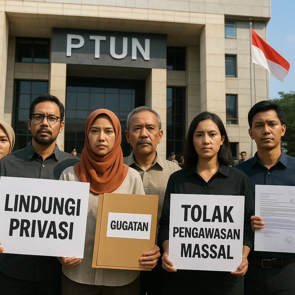 Koalisi Masyarakat Sipil Gugat Pemerintah ke PTUN Soal Kebijakan Keamanan Siber yang Diduga Langgar Privasi