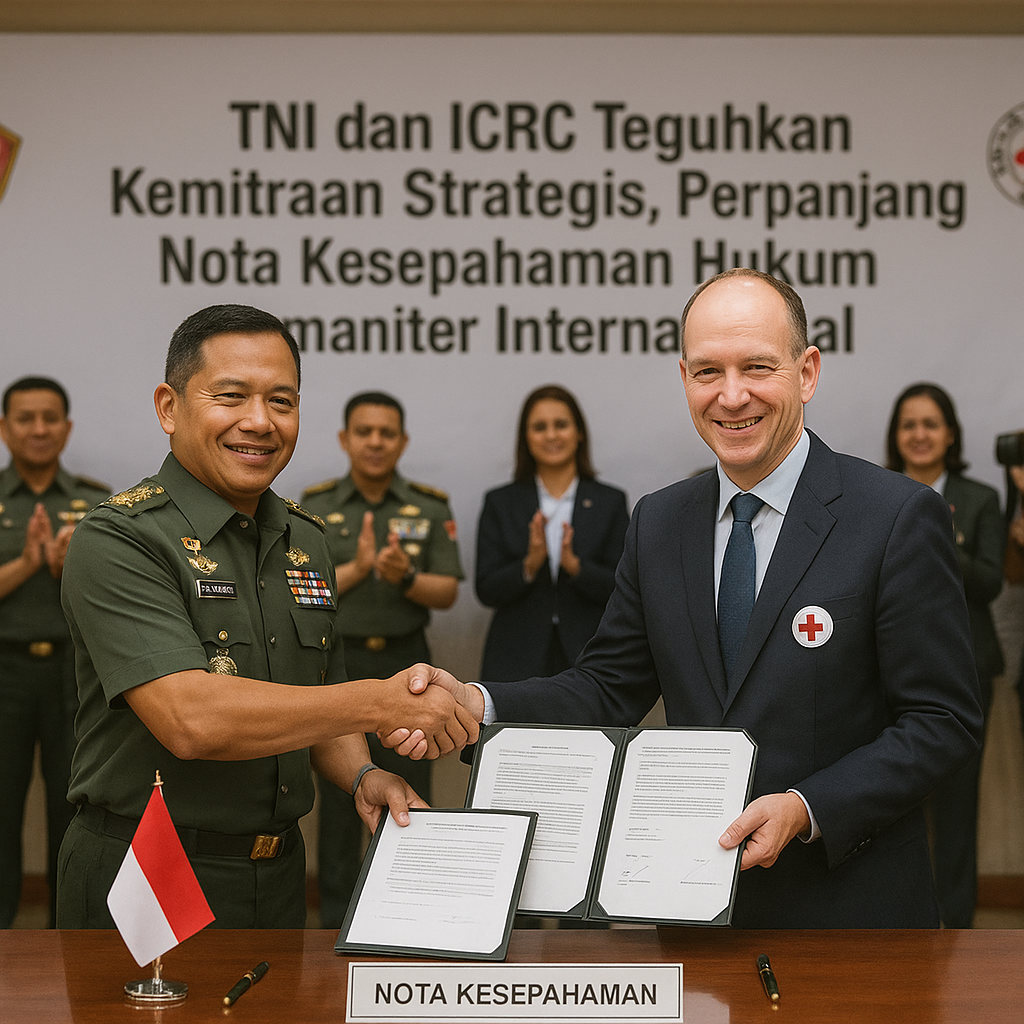 TNI dan ICRC Teguhkan Kemitraan Strategis, Perpanjang Nota Kesepahaman Hukum Humaniter Internasional