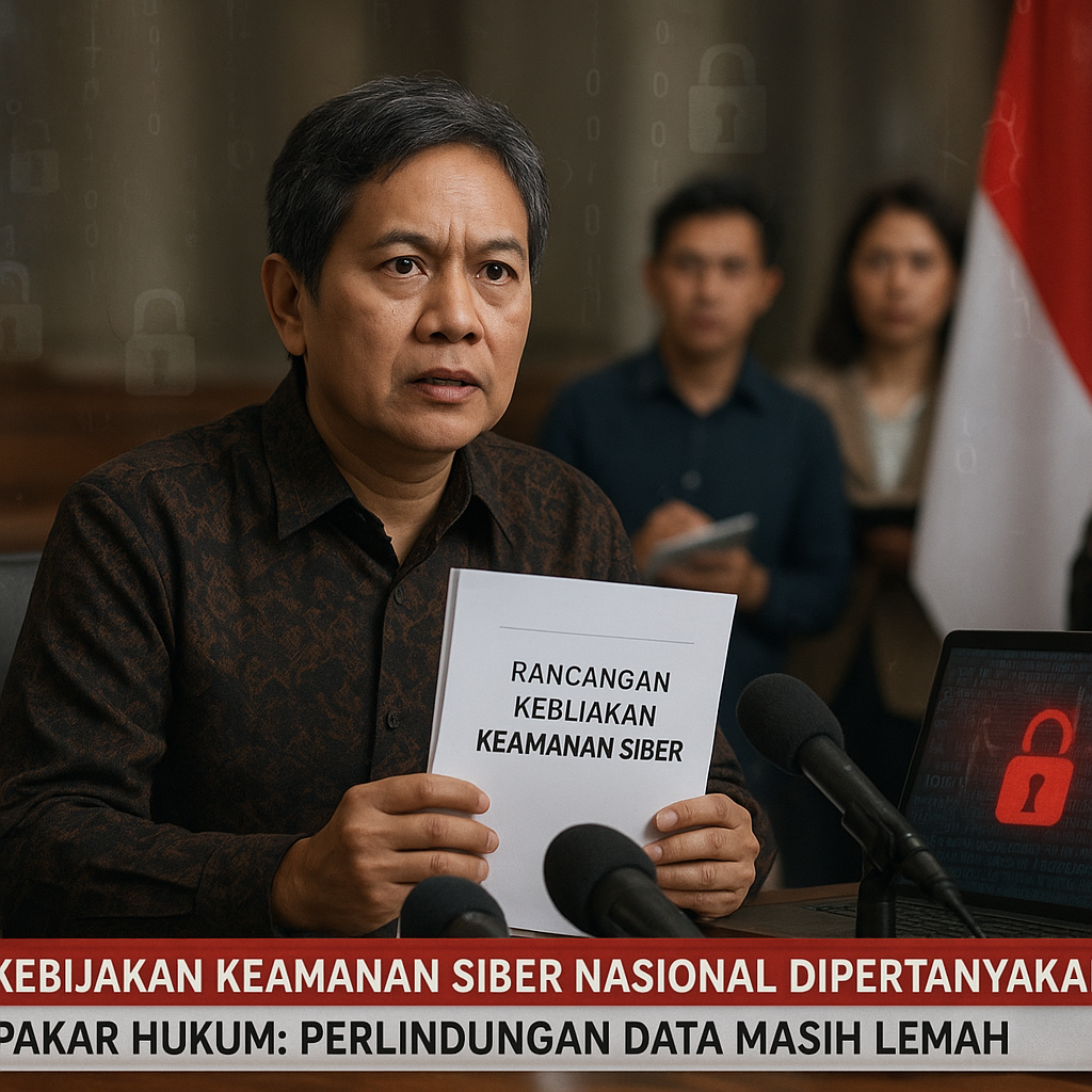 Kebijakan Keamanan Siber Nasional Dipertanyakan, Pakar Hukum: Perlindungan Data Warga Masih Lemah