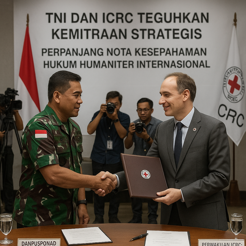 TNI dan ICRC Teguhkan Kemitraan Strategis, Perpanjang Nota Kesepahaman Hukum Humaniter Internasional