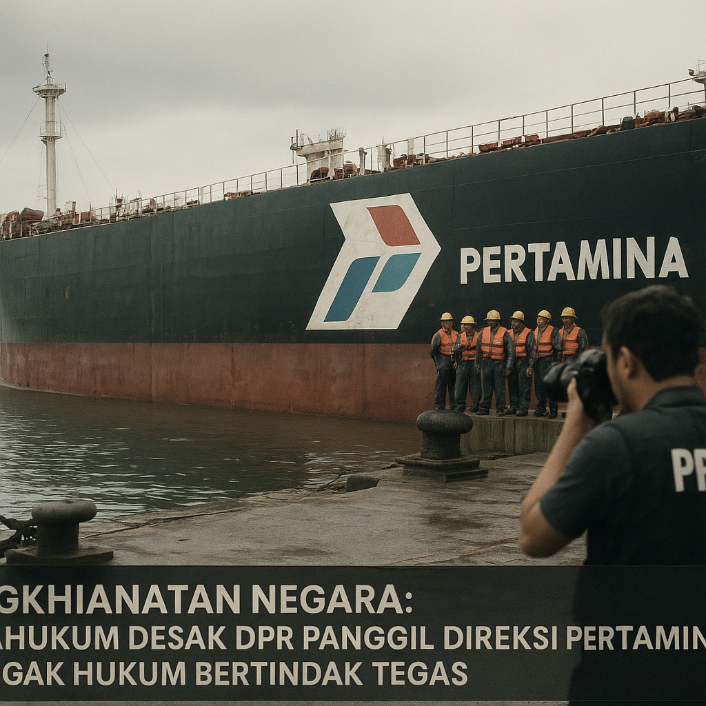 Pengkhianatan Negara, Matahukum Desak DPR Panggil Direksi Pertamina dan Penegak Hukum Bertindak Tegas