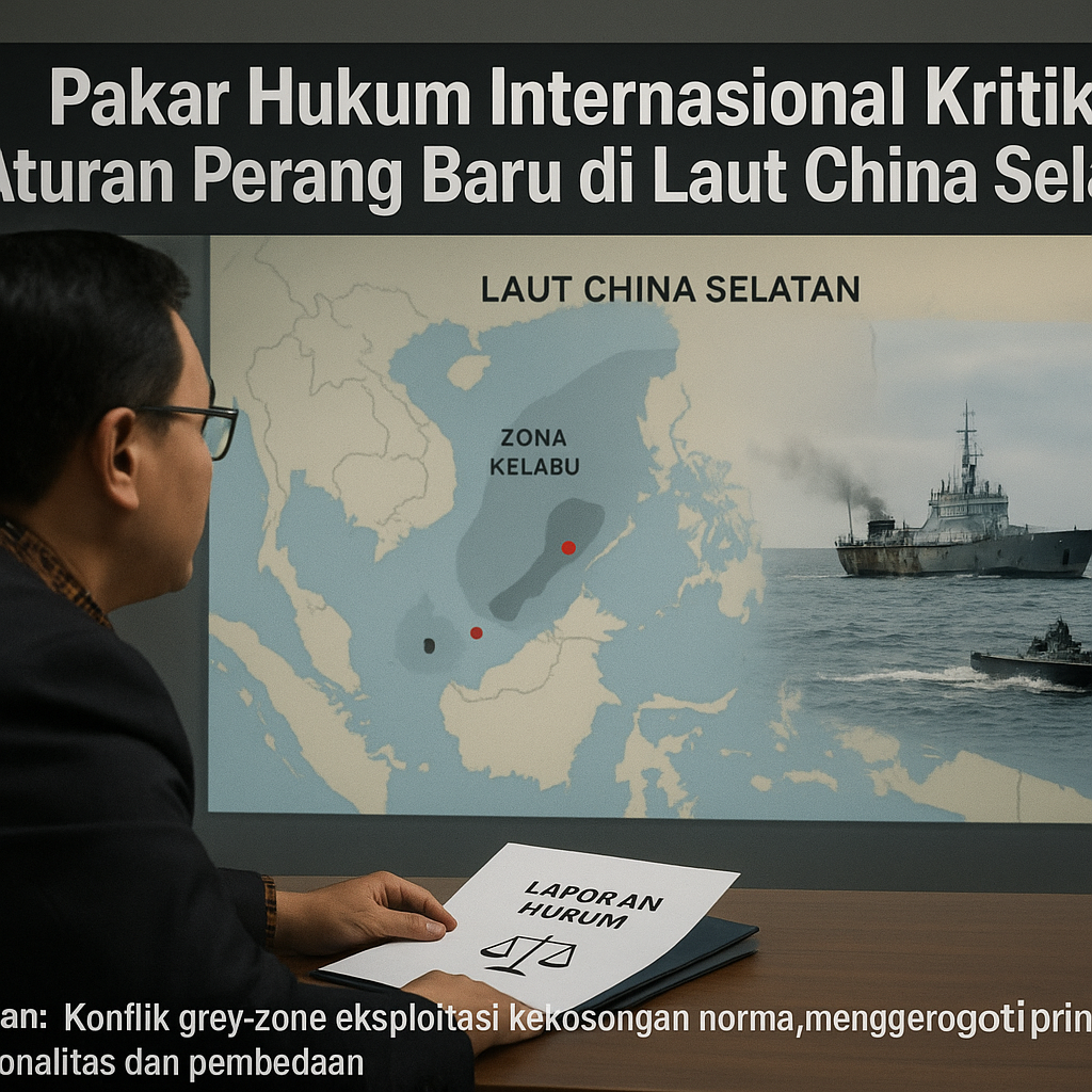 Pakar Hukum Internasional Kritik Aturan Perang Baru di Laut China Selatan, Bahas Kekosongan Norma 'Grey-Zone'