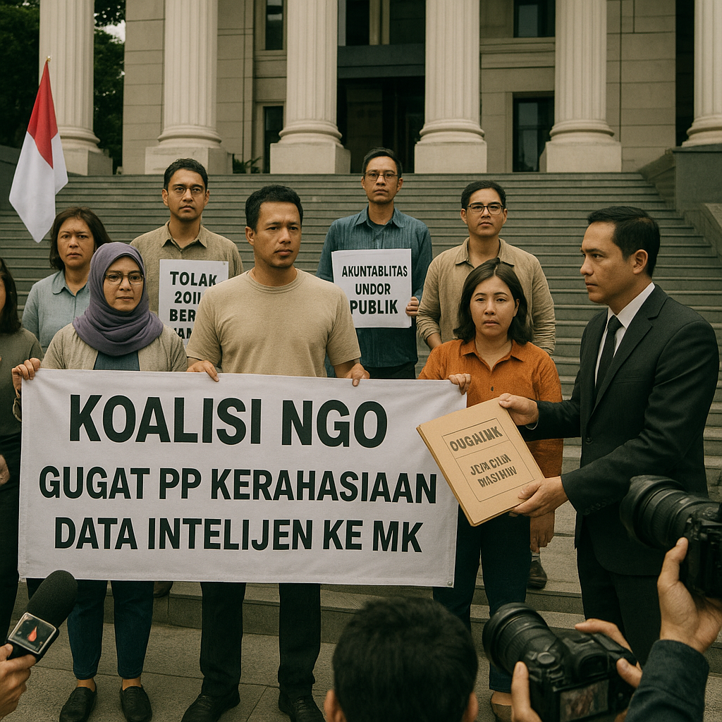 Koalisi NGO Gugat Peraturan Pemerintah Soal Kerahasiaan Data Operasi Intelijen ke MK