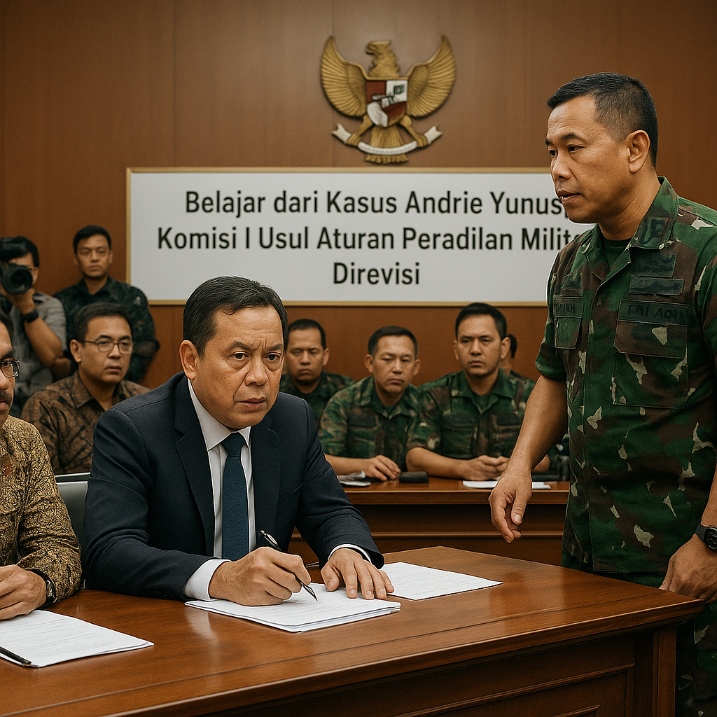 Belajar dari Kasus Andrie Yunus, Komisi I Usul Aturan Peradilan Militer Direvisi
