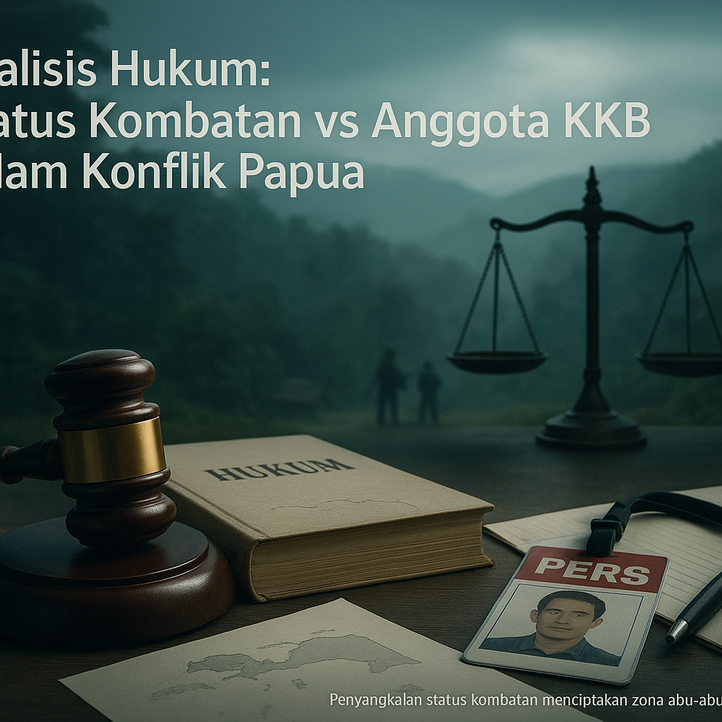 Analisis Hukum: Status Kombatan vs Anggota KKB dalam Konflik Papua
