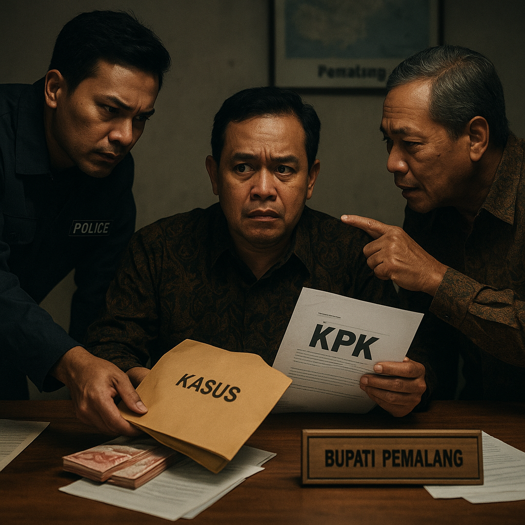 Saat Polisi dan Ayahnya Bersekongkol Peras Bupati Pemalang, Dalih Bisa Urus Kasus di KPK
