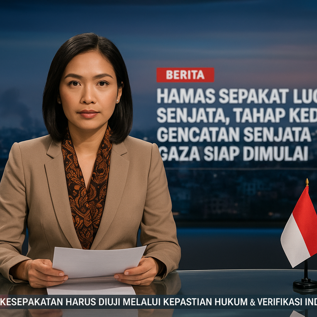 Hamas Sepakat Lucuti Senjata, Tahap Kedua Gencatan Senjata Gaza Siap Dimulai