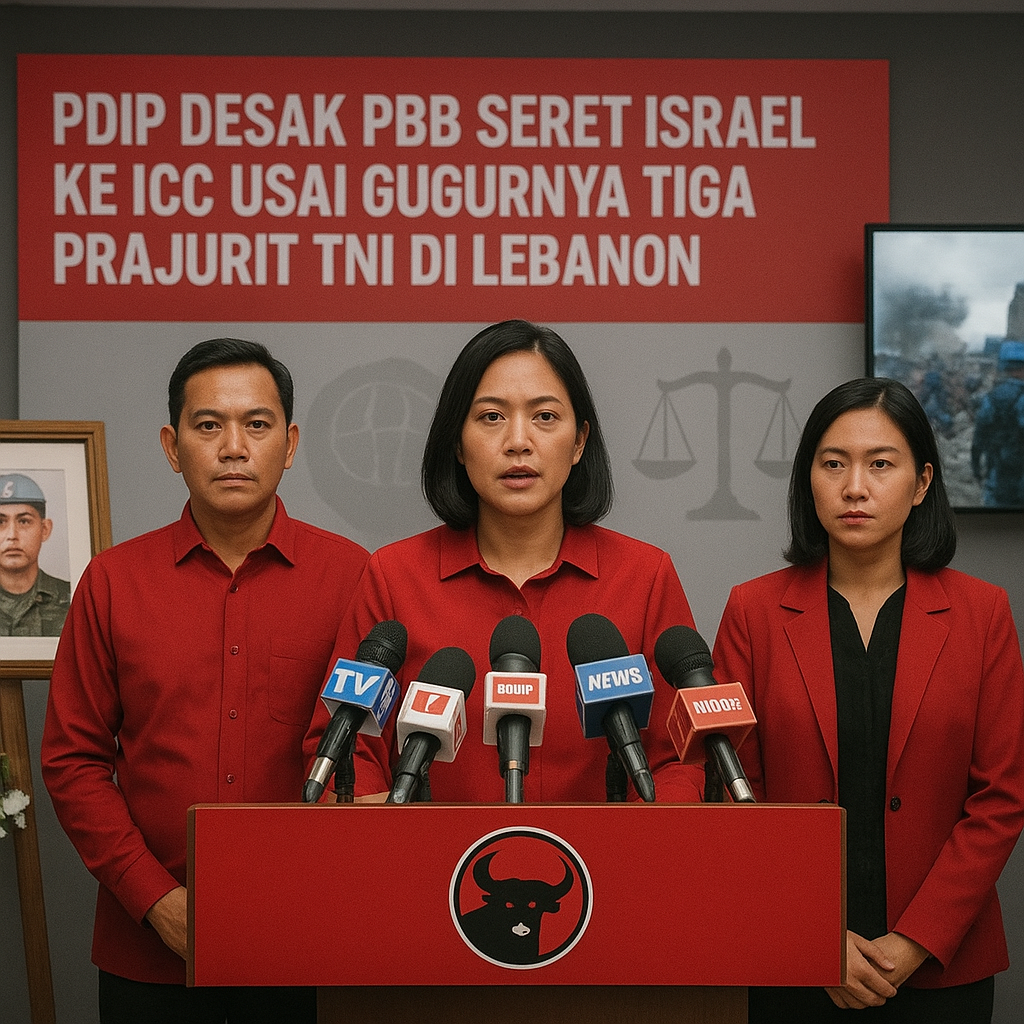 PDIP Desak PBB Seret Israel ke ICC Usai Gugurnya Tiga Prajurit TNI di Lebanon