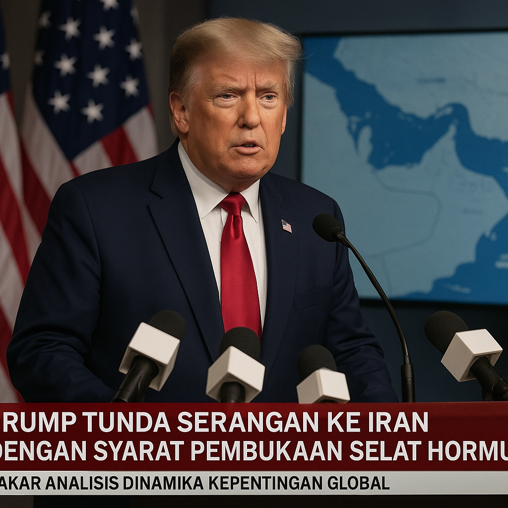 Trump Tunda Serangan ke Iran dengan Syarat Pembukaan Selat Hormuz, Pakar Analisis Dinamika Kepentingan Global
